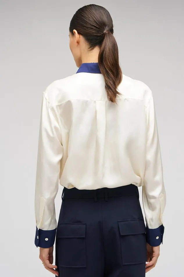 Oroton Celestial Print Shirt Antique White Women Tops Oroton Celestial Print Shirt Antique White Women Tops