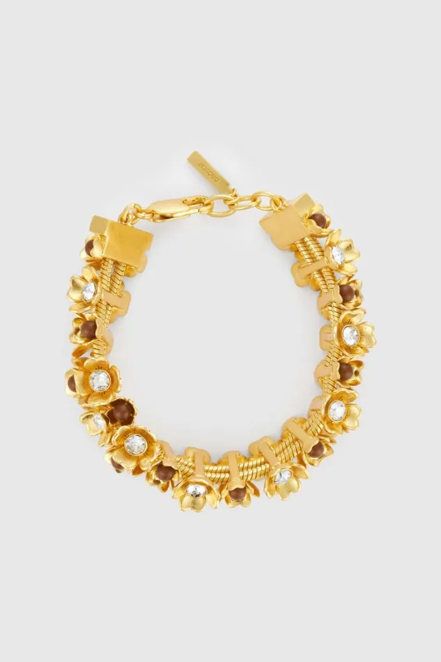 Oroton Flora Bracelet Worn Gold Women Jewellery