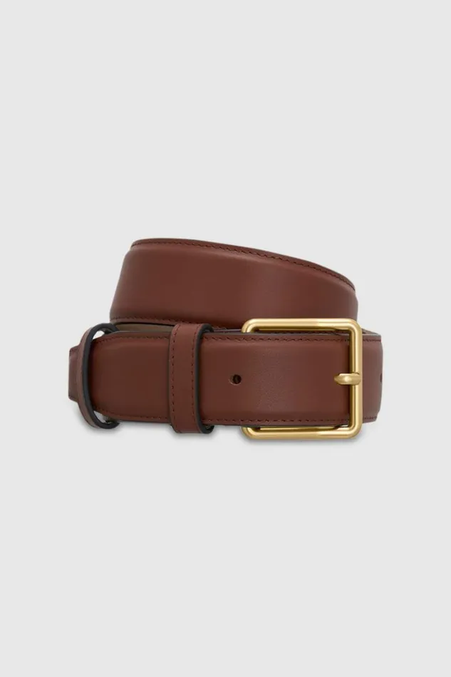 Oroton Florence 35mm Belt Barn Red Women Belts