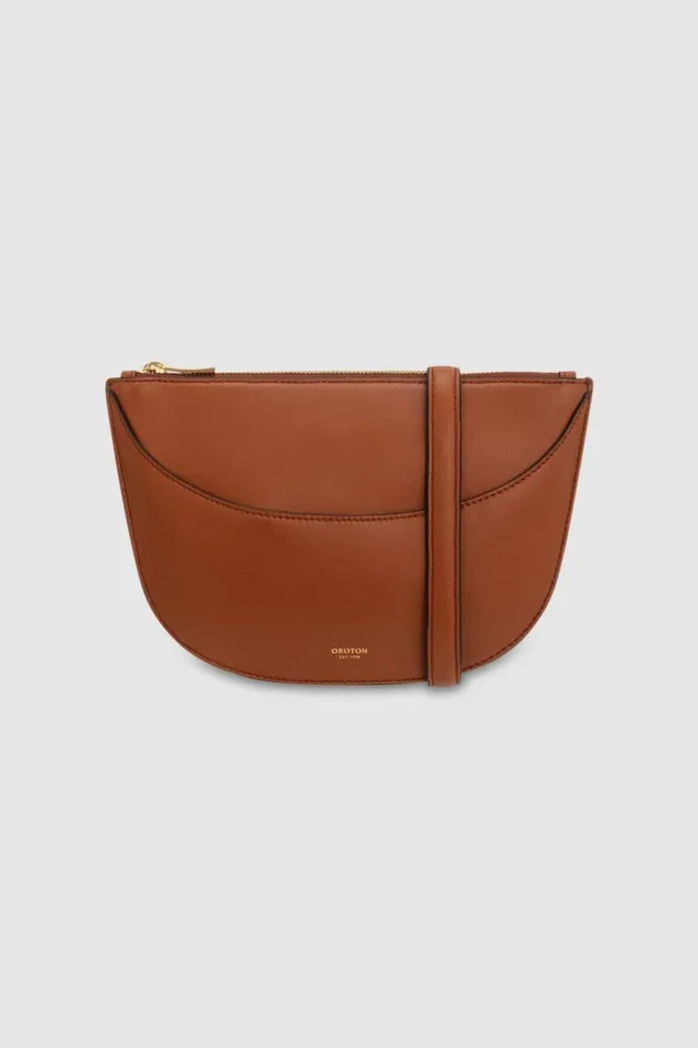 Oroton Florence Crossbody Cognac Women Crossbody