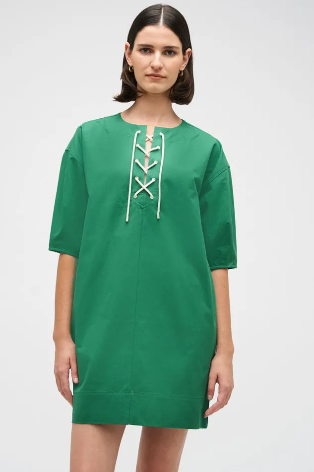 Oroton Lace Up Dress Villa Green Women Dresses Oroton Lace Up Dress Villa Green Women Dresses