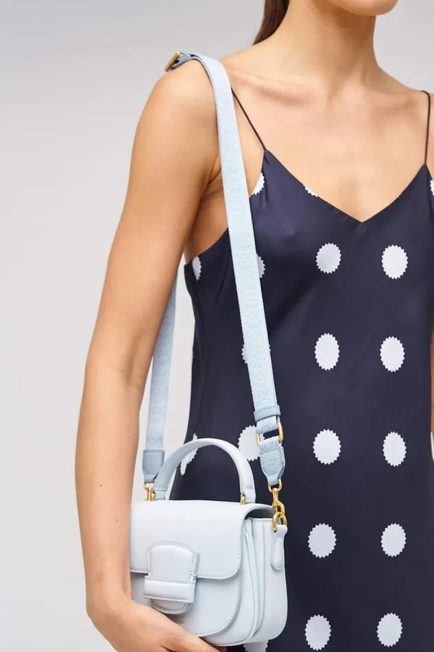 Oroton Logo Narrow Webbing Strap Denim Women Bag Straps Oroton Logo Narrow Webbing Strap Denim Women Bag Straps