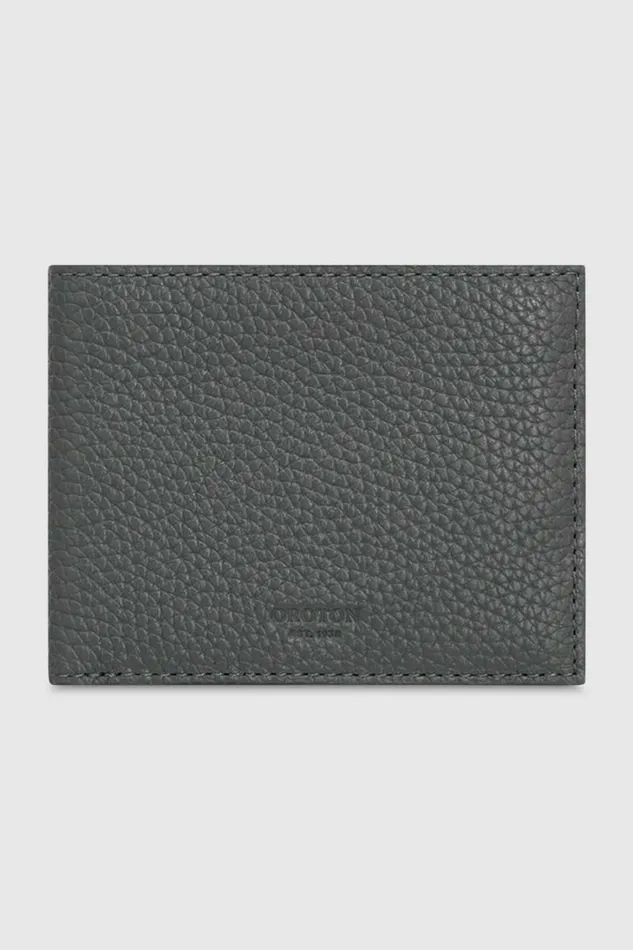 Oroton Marcus Peb 8Credit Card Wallet Slate WomenMen Wallets