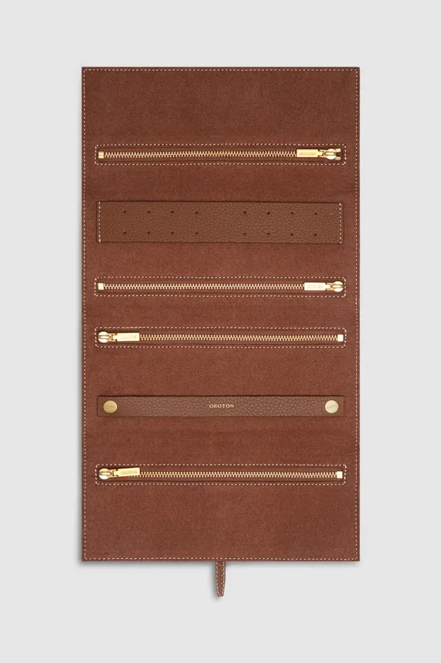 Oroton Margot Jewellery Roll Whiskey Women Jewellery Cases Oroton Margot Jewellery Roll Whiskey Women Jewellery Cases