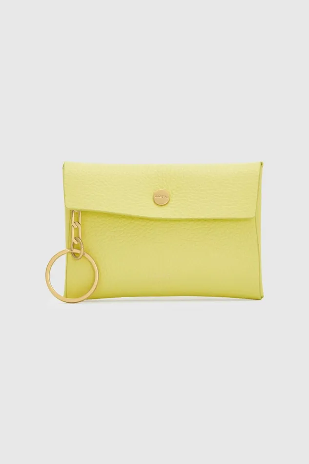 Oroton Margot Keyring Pouch Daffodil Women Keyrings