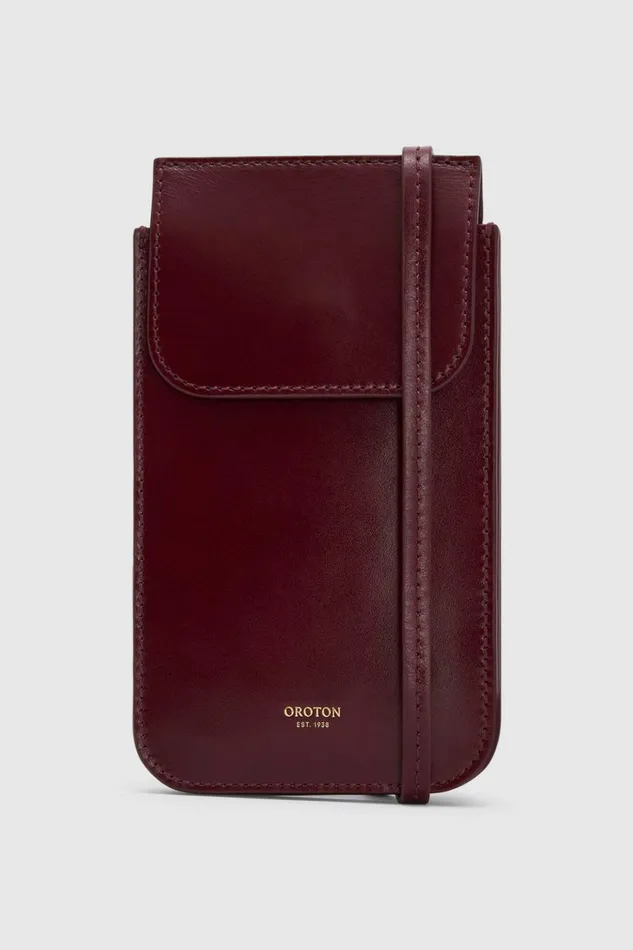 Oroton Margot Phone Crossbody Currant Women Crossbody
