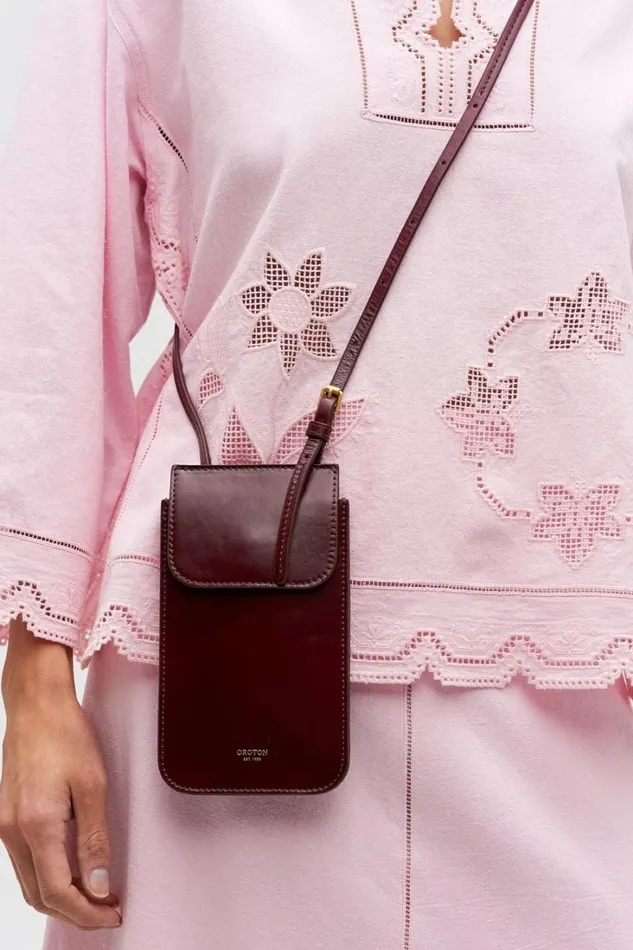 Oroton Margot Phone Crossbody Currant Women Crossbody Oroton Margot Phone Crossbody Currant Women Crossbody