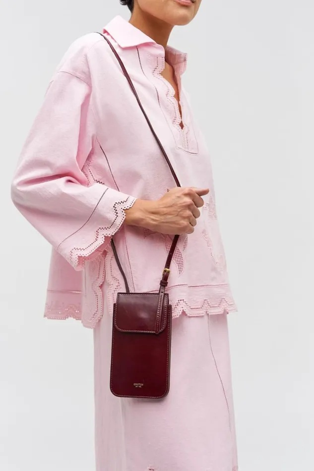 Oroton Margot Phone Crossbody Currant Women Crossbody Oroton Margot Phone Crossbody Currant Women Crossbody