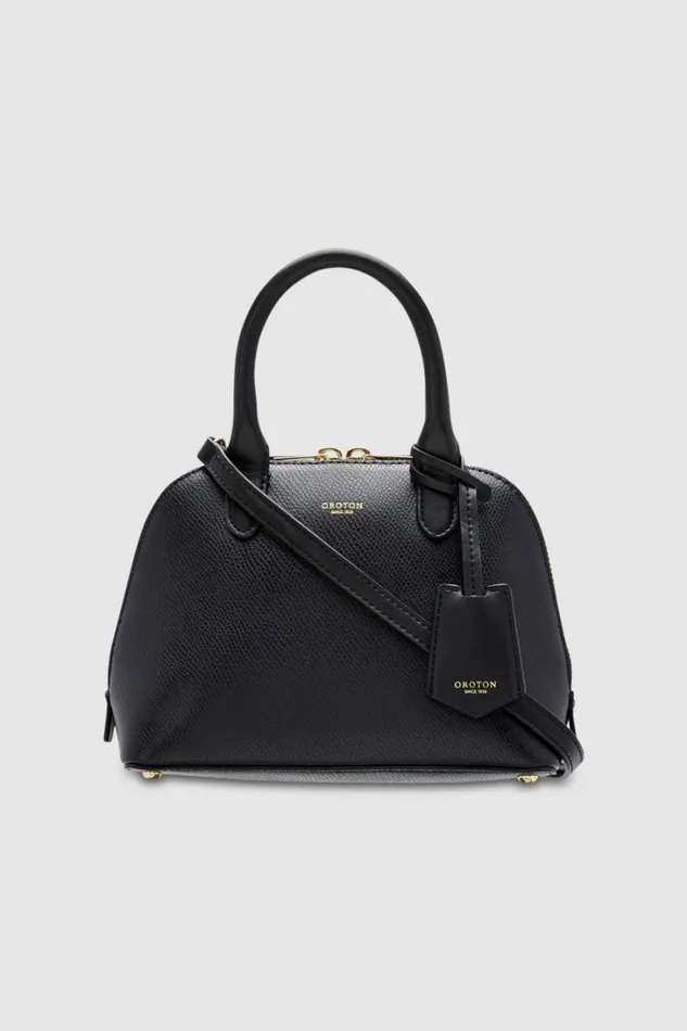 Oroton Muse Micro Griptop Black Women Mini Bags