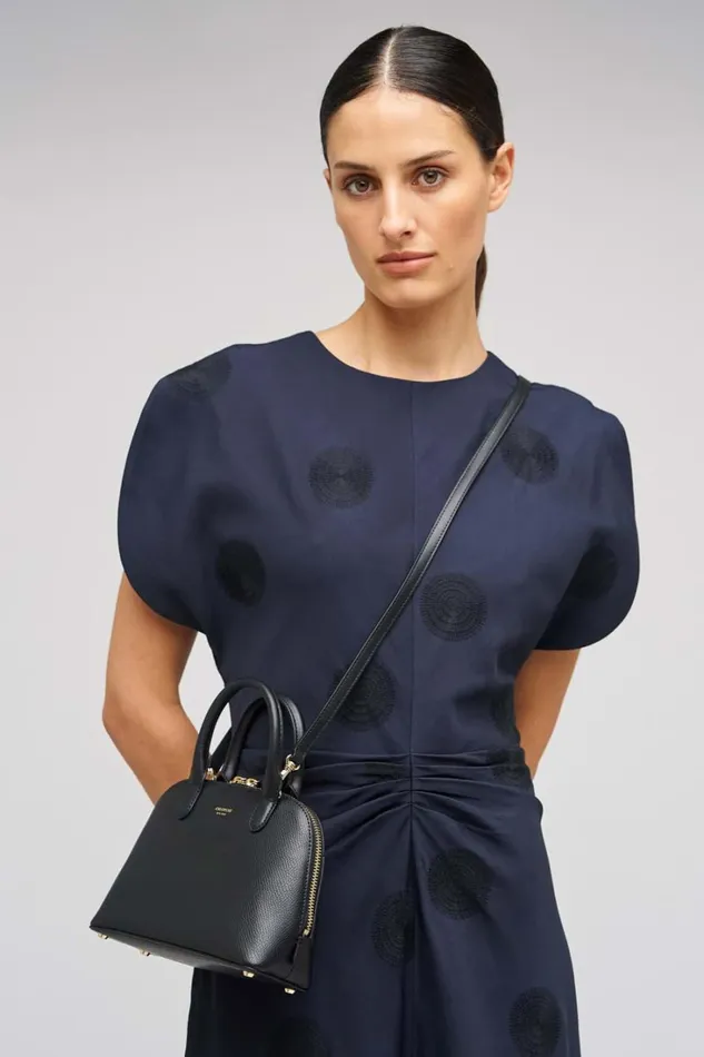 Oroton Muse Micro Griptop Black Women Mini Bags Oroton Muse Micro Griptop Black Women Mini Bags