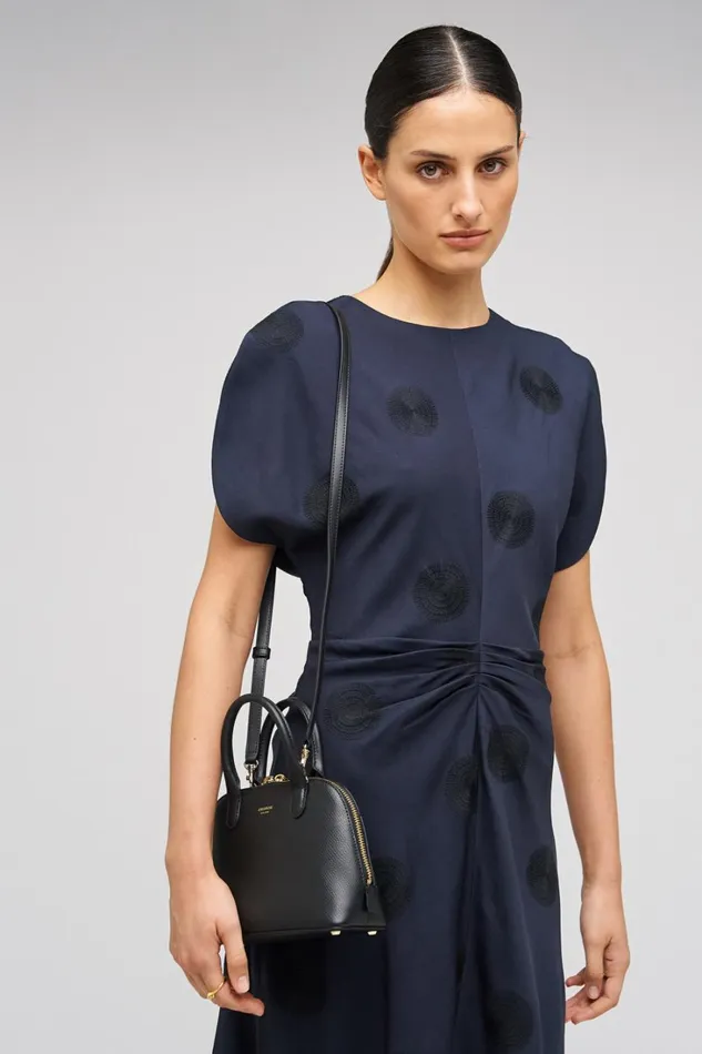 Oroton Muse Micro Griptop Black Women Mini Bags Oroton Muse Micro Griptop Black Women Mini Bags