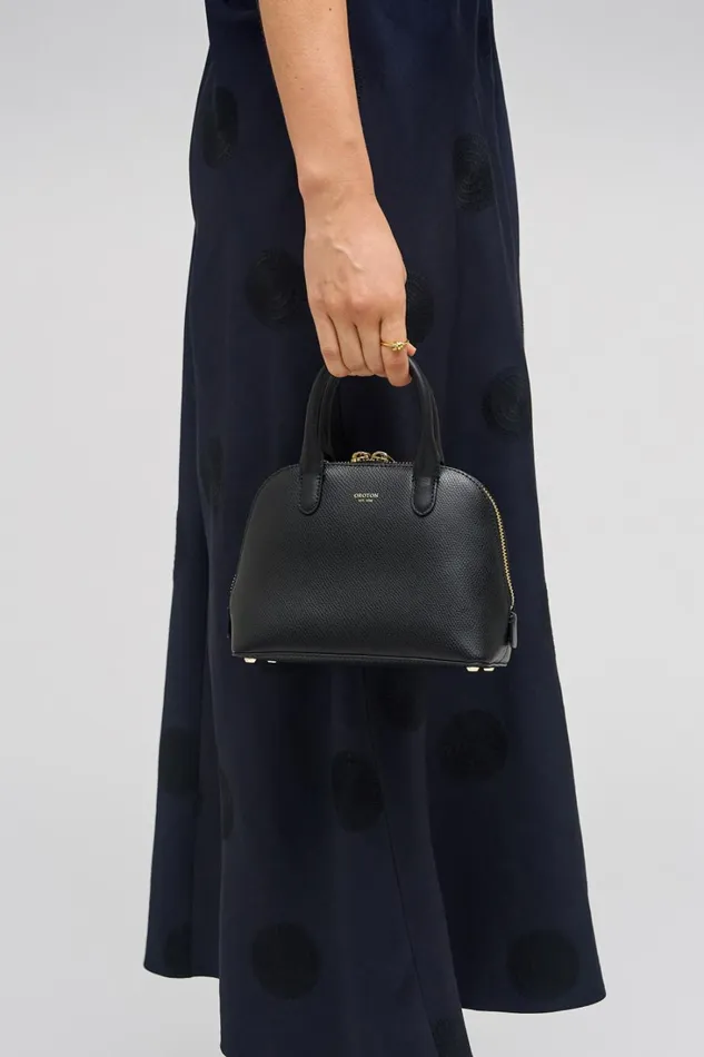 Oroton Muse Micro Griptop Black Women Mini Bags Oroton Muse Micro Griptop Black Women Mini Bags