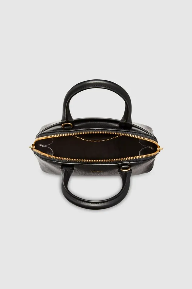 Oroton Muse Micro Griptop Black Women Mini Bags Oroton Muse Micro Griptop Black Women Mini Bags
