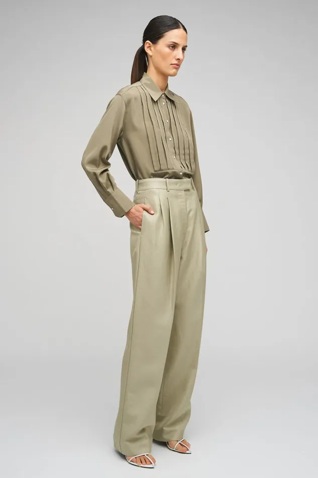 Oroton Pleat Pant Laurel Women Pants Oroton Pleat Pant Laurel Women Pants