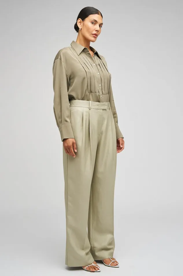 Oroton Pleat Pant Laurel Women Pants Oroton Pleat Pant Laurel Women Pants