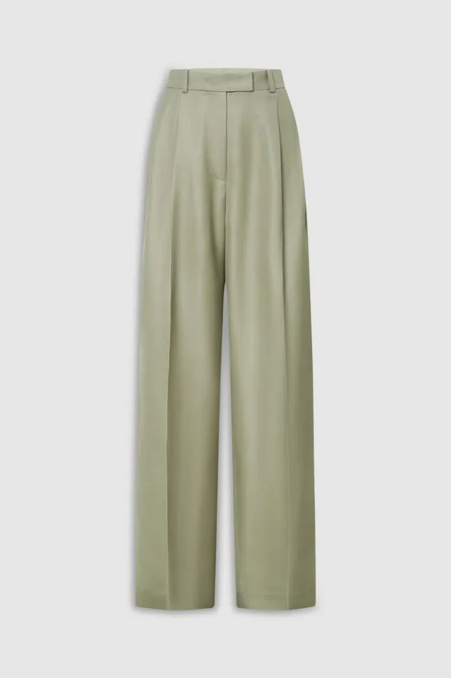 Oroton Pleat Pant Laurel Women Pants Oroton Pleat Pant Laurel Women Pants