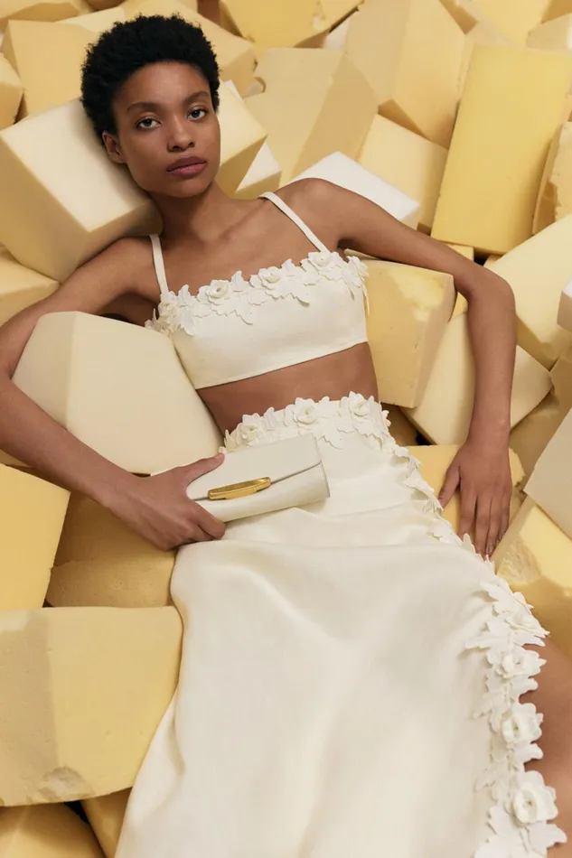 Oroton Rosebud Lace Bralet Soft Cream Women Tops Oroton Rosebud Lace Bralet Soft Cream Women Tops