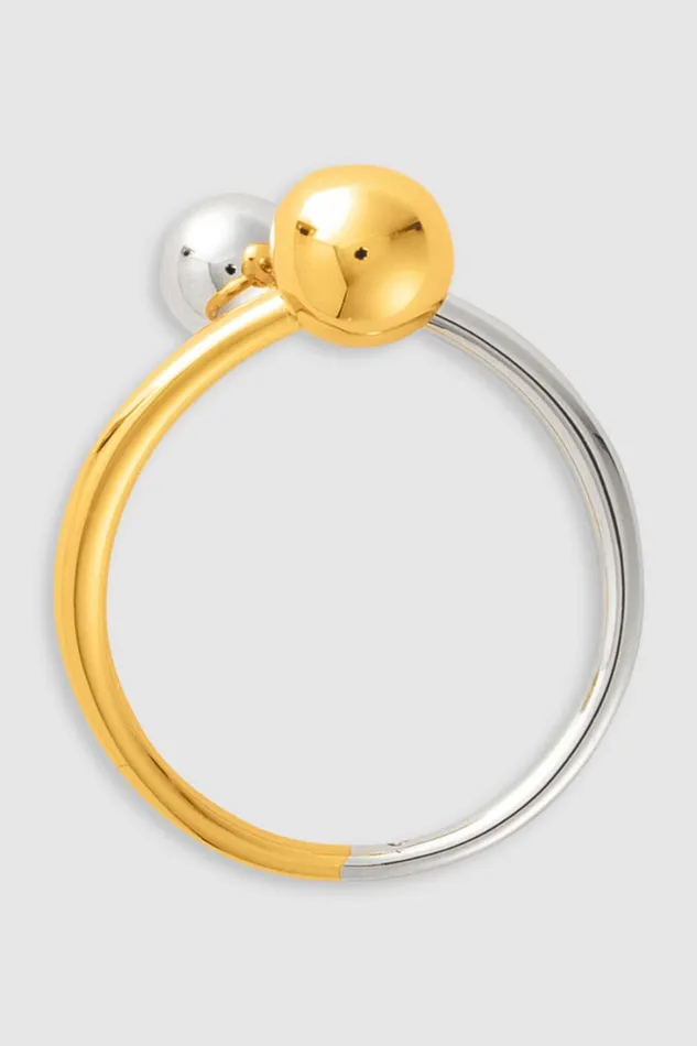 Oroton Sphere Split Ring Goldsilver Women Jewellery Oroton Sphere Split Ring Goldsilver Women Jewellery