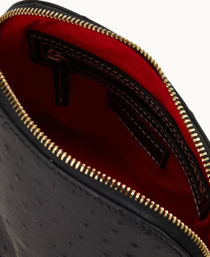 Ostrich Domed Crossbody Black Woman Dooney and Bourke Crossbodies Ostrich Domed Crossbody Black Woman Dooney and Bourke Crossbodies