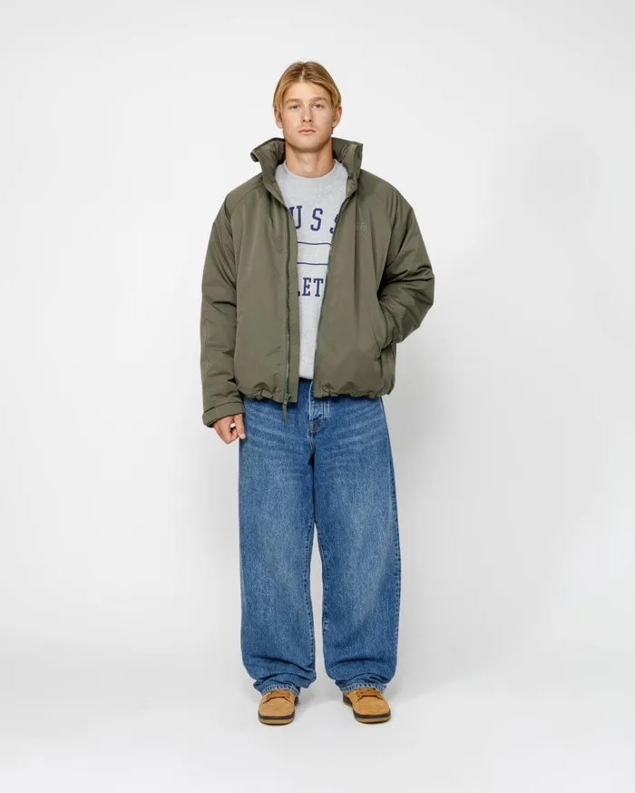 Outerwear MenWomen Stussy SHORT MILITARY PARKA Pine