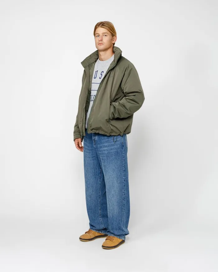 Outerwear MenWomen Stussy SHORT MILITARY PARKA Pine