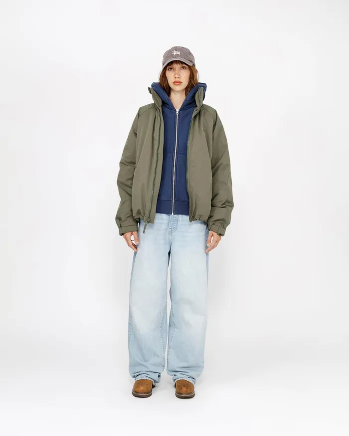 Outerwear MenWomen Stussy SHORT MILITARY PARKA Pine