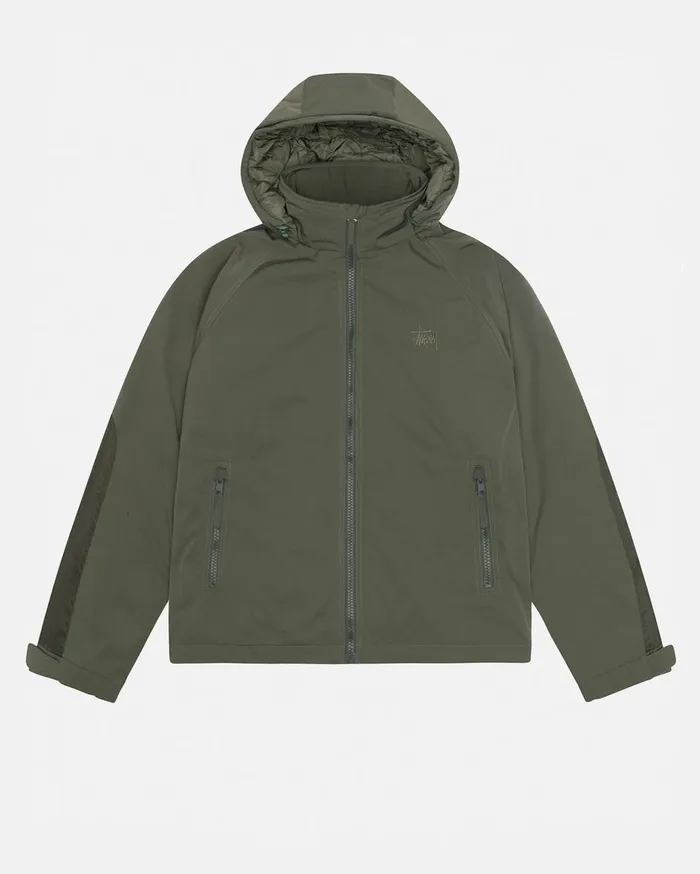 Outerwear MenWomen Stussy SHORT MILITARY PARKA Pine