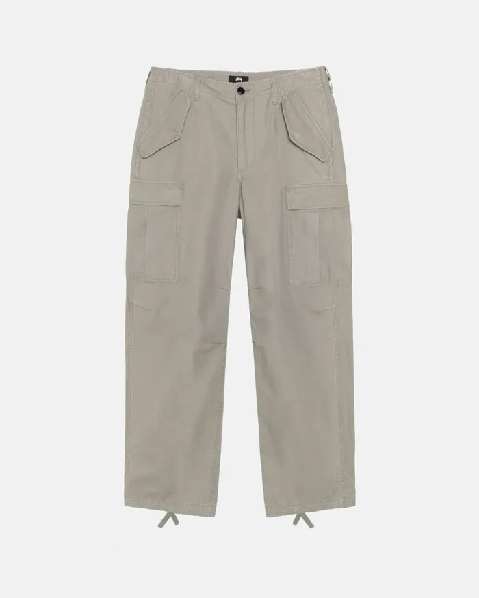 Pants MenWomen Stussy MILITARY CARGO PANT RIPSTOP Olive