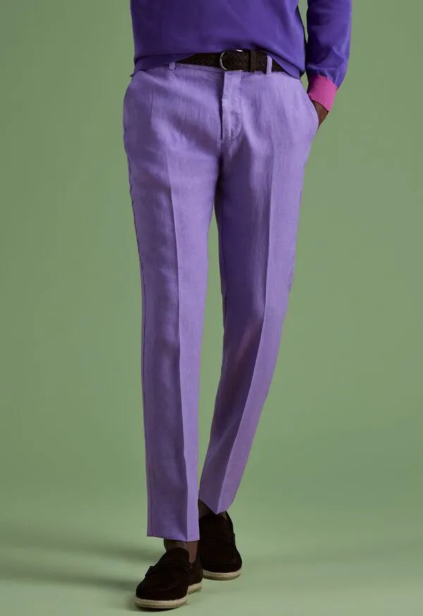 Pants Mens Paulstuart Garment Washed Linen Pant Blue
