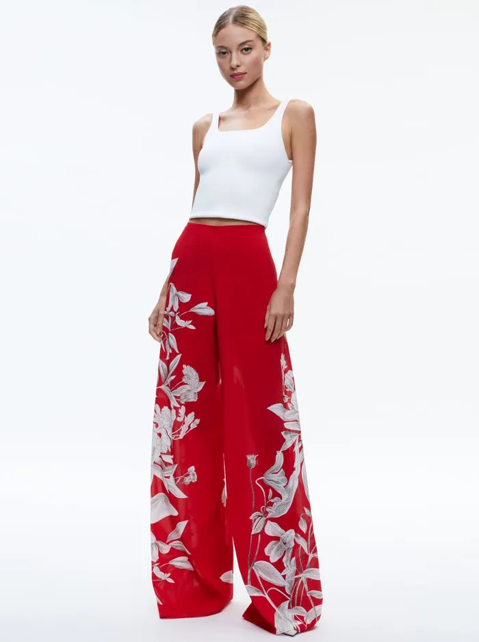 Pants Women Alice Olivia Athena Wide Leg Pant Drifting By