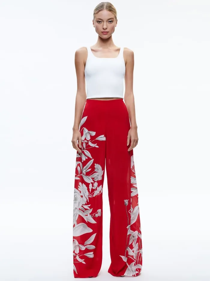 Pants Women Alice Olivia Athena Wide Leg Pant Drifting By