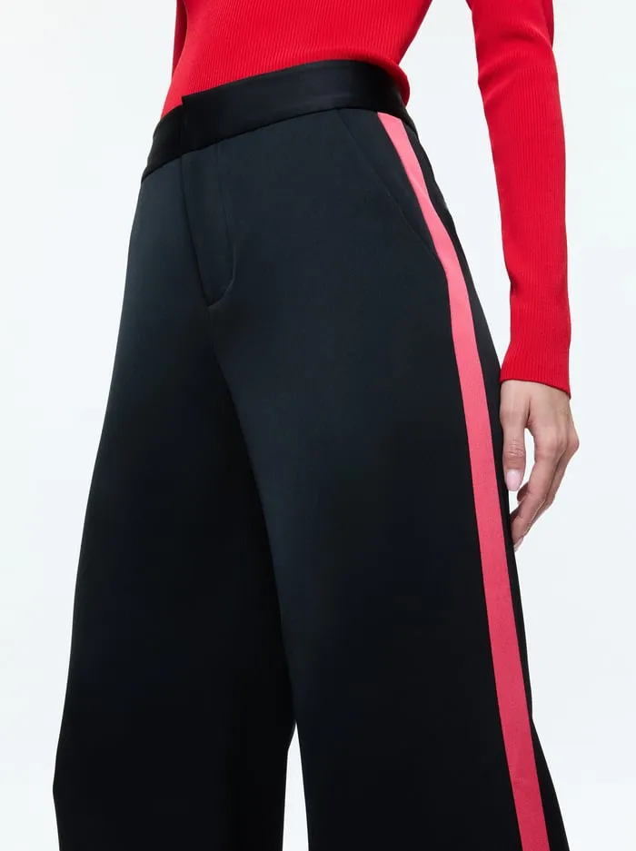 Pants Women Alice Olivia Dylan Pant Blackbright Ruby