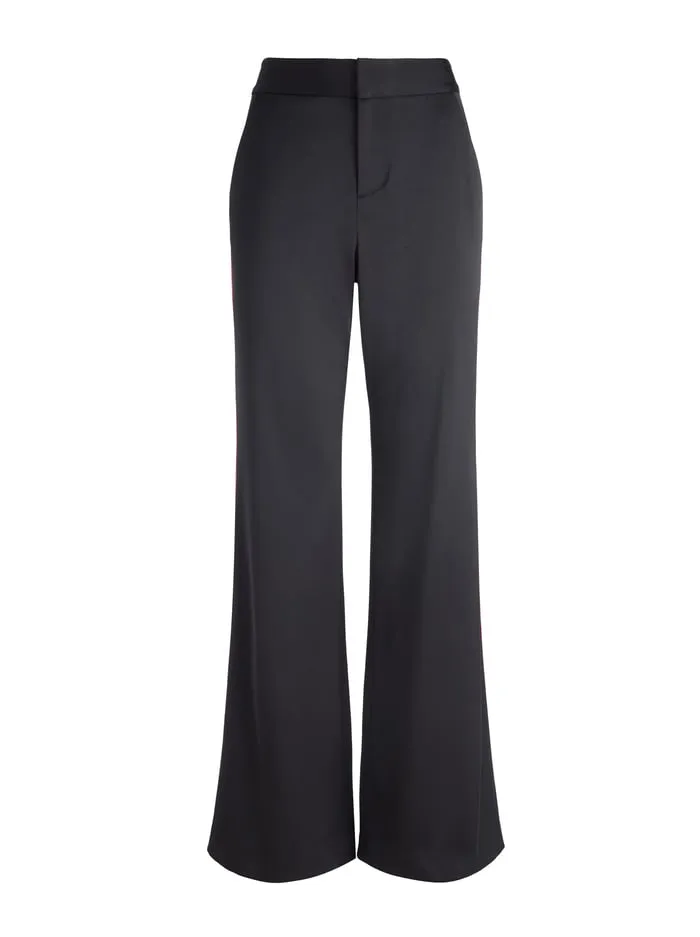 Pants Women Alice Olivia Dylan Pant Blackbright Ruby