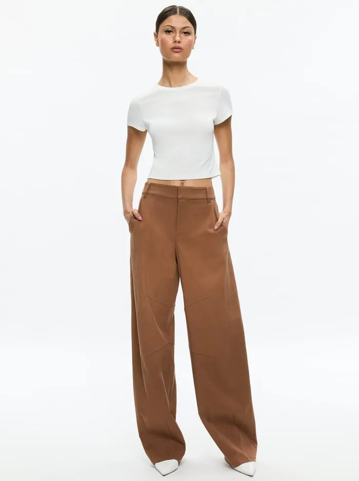 Pants Women Alice Olivia Porter Balloon Trouser Camel