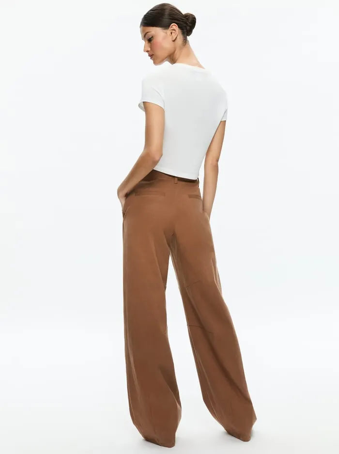 Pants Women Alice Olivia Porter Balloon Trouser Camel