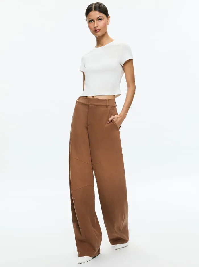 Pants Women Alice Olivia Porter Balloon Trouser Camel