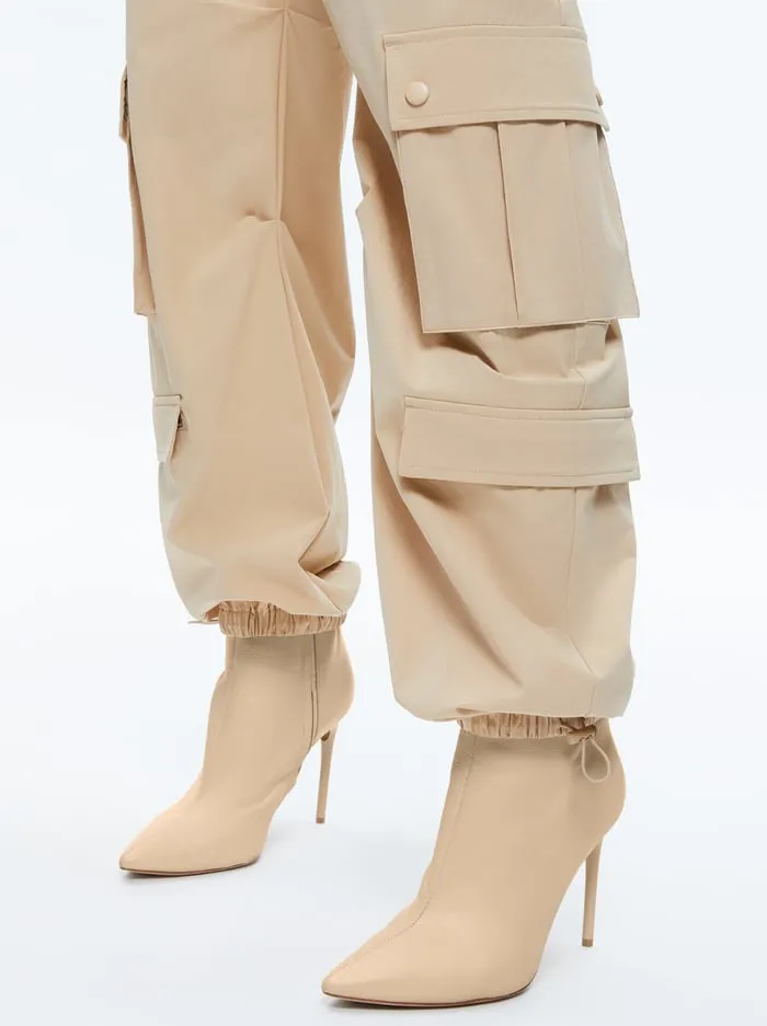 Pants Women Alice Olivia Shara Parachute Cargo Pant Almond