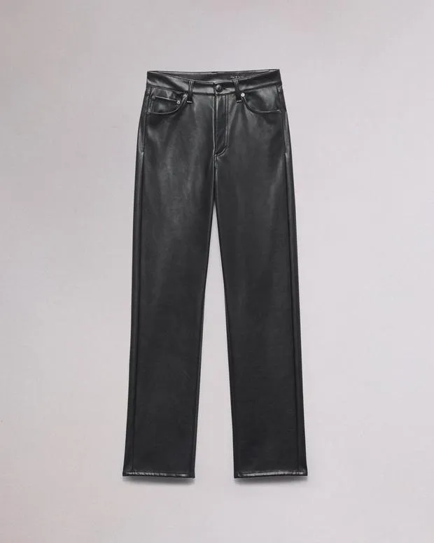 Pants Women Rag and Bone Harlow Faux Leather Pant Black