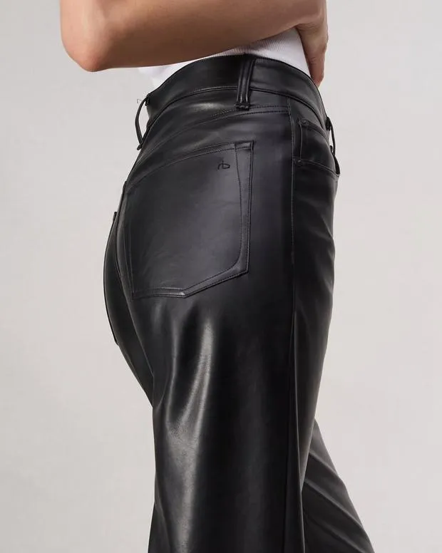 Pants Women Rag and Bone Harlow Faux Leather Pant Black