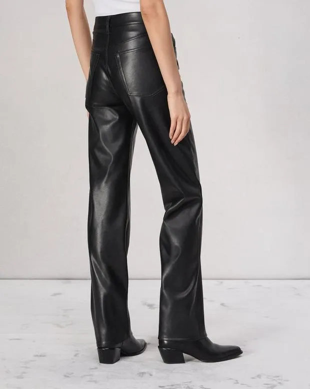 Pants Women Rag and Bone Harlow Faux Leather Pant Black