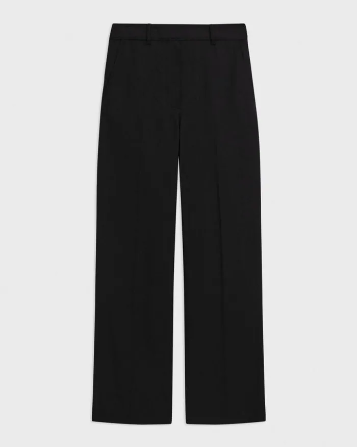 Pants Women Theory Relaxed Pant In Gabardine Black
