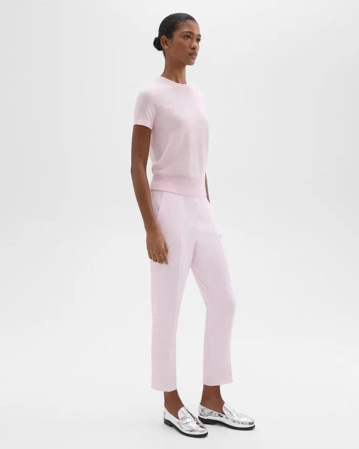 Pants Women Theory Treeca PullOn Pant In Admiral Crepe Bloom