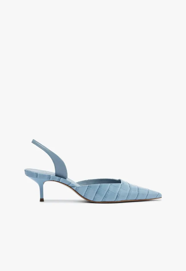 Paola Mid Sling Pump Blue Women Schutz Shoes