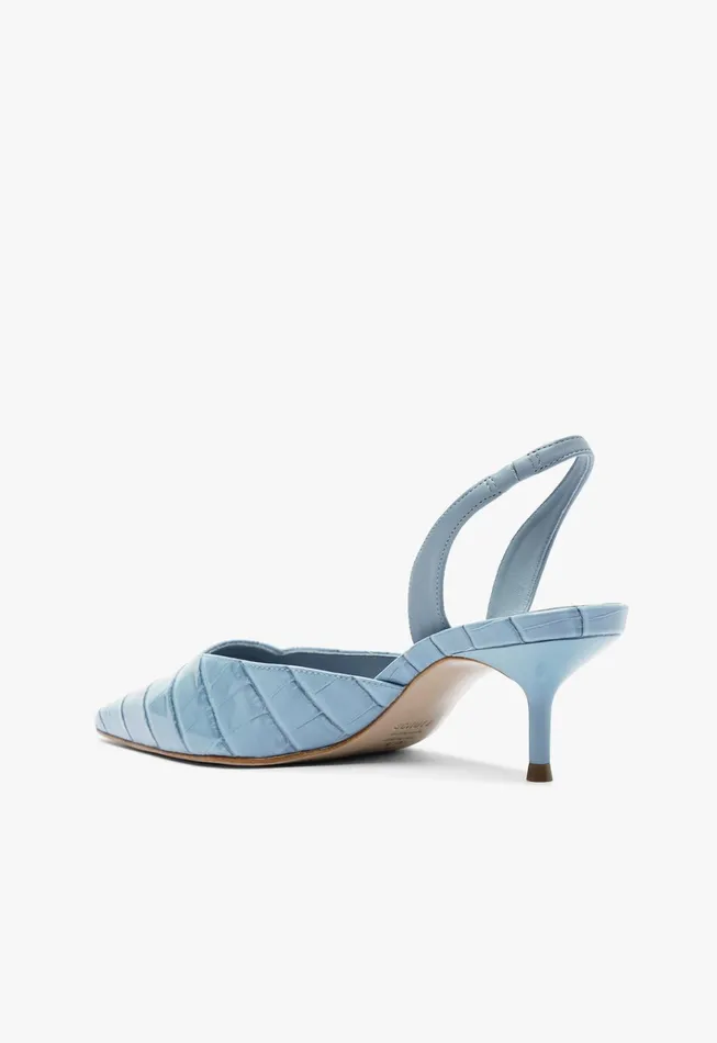 Paola Mid Sling Pump Blue Women Schutz Shoes