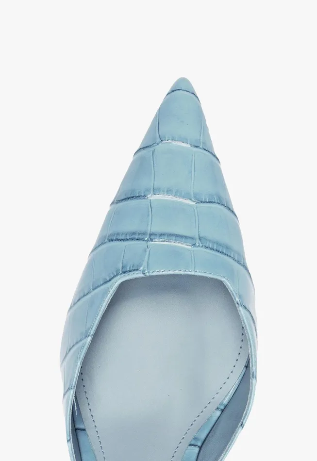 Paola Mid Sling Pump Blue Women Schutz Shoes