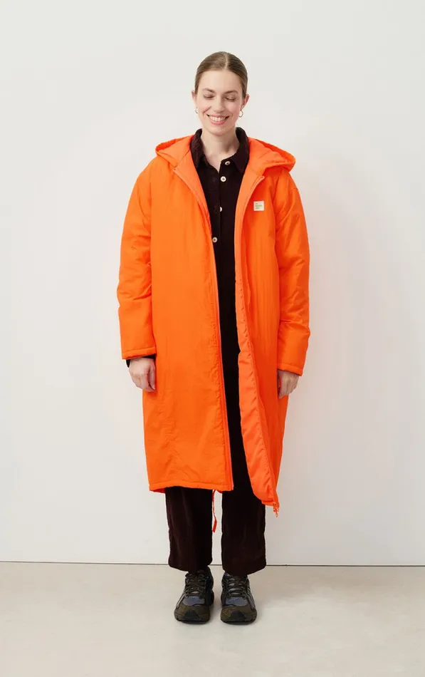 Parka Zotcity Fluorescent Fire Women American Vintage Coats and Puffer Coats