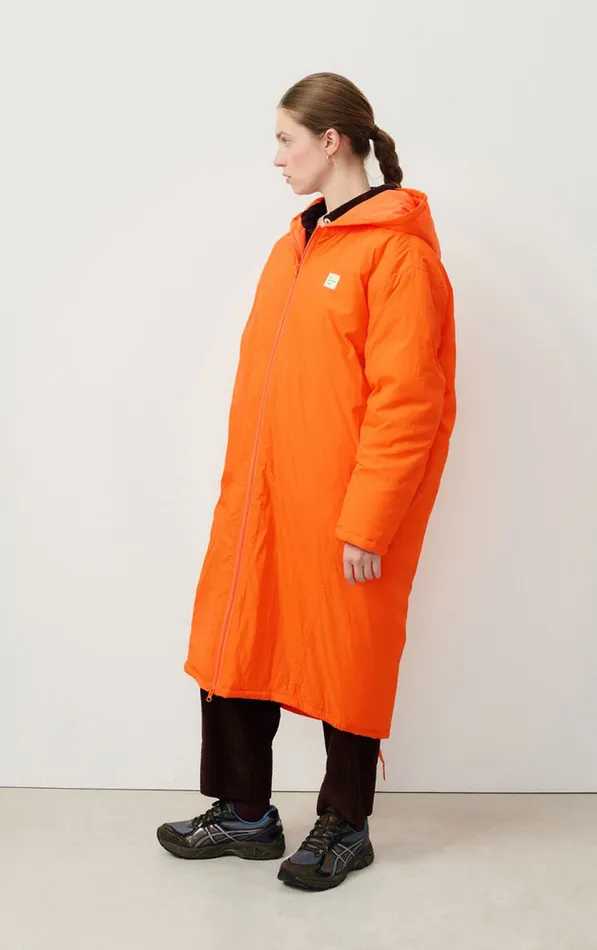 Parka Zotcity Fluorescent Fire Women American Vintage Coats and Puffer Coats Parka Zotcity Fluorescent Fire Women American Vintage Coats and Puffer Coats