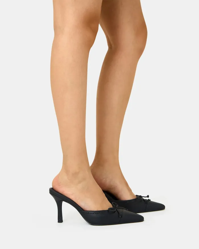 Party ITALO BLACK Closed Toe Heels NOVO Shoes Women
