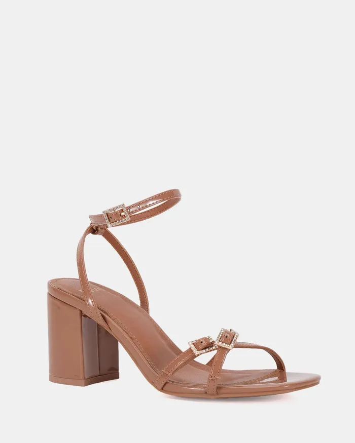 Party NOVO Shoes Women MAGALI TOFFEE PATENT Block Heels