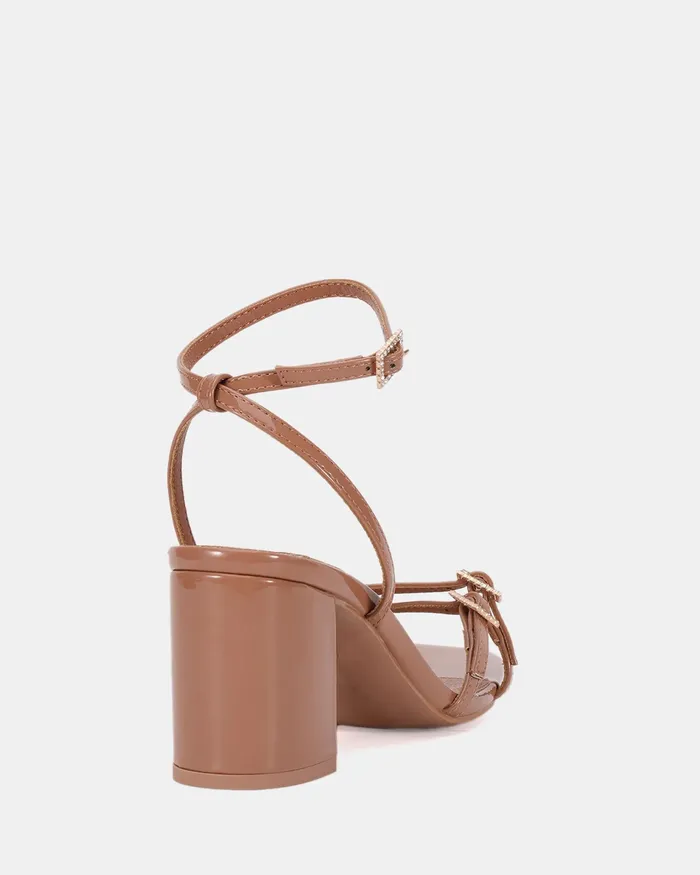 Party NOVO Shoes Women MAGALI TOFFEE PATENT Block Heels